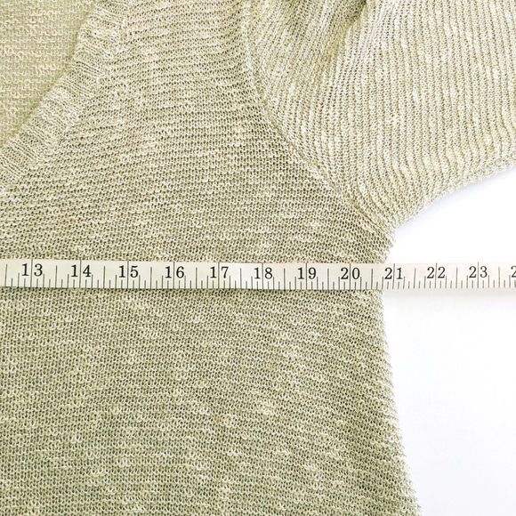 Eileen Fisher Women's M Oatmeal Linen Blend Loose Knit Pullover Tunic Sweater - Picture 7 of 8